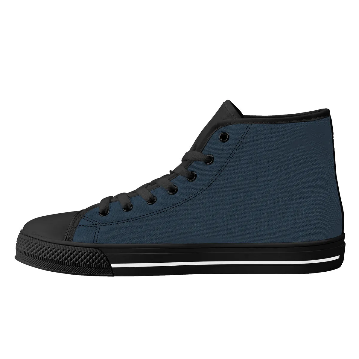 D25 High-Top Canvas Shoes - Black