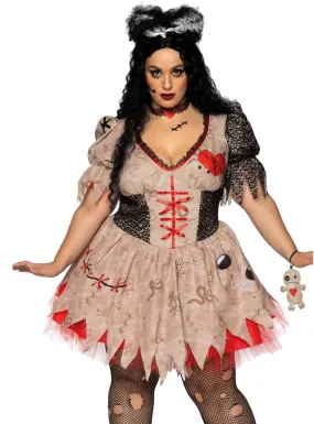 Deadly Voodoo Doll Plus Size Womens Halloween Costume