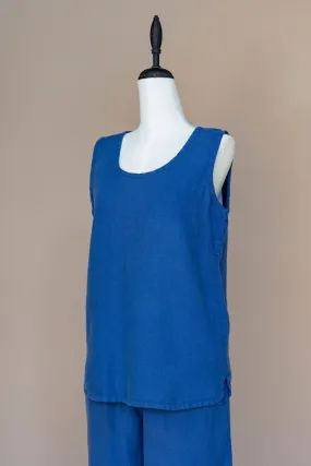 Dolcezza - Tank top Linen - Indigo