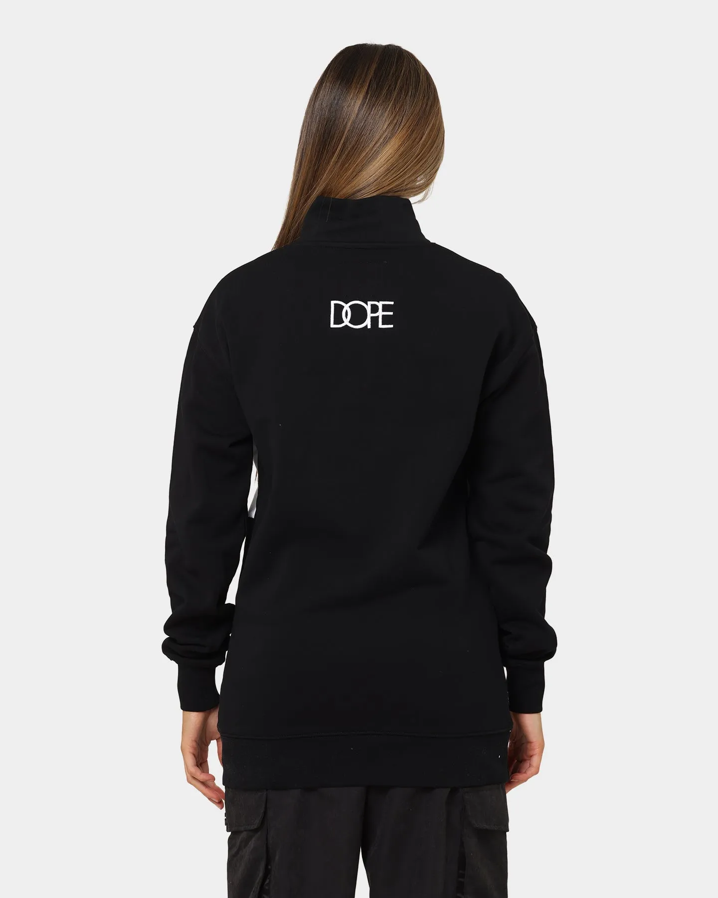 DOPE Panel Zip Crewneck Black/White