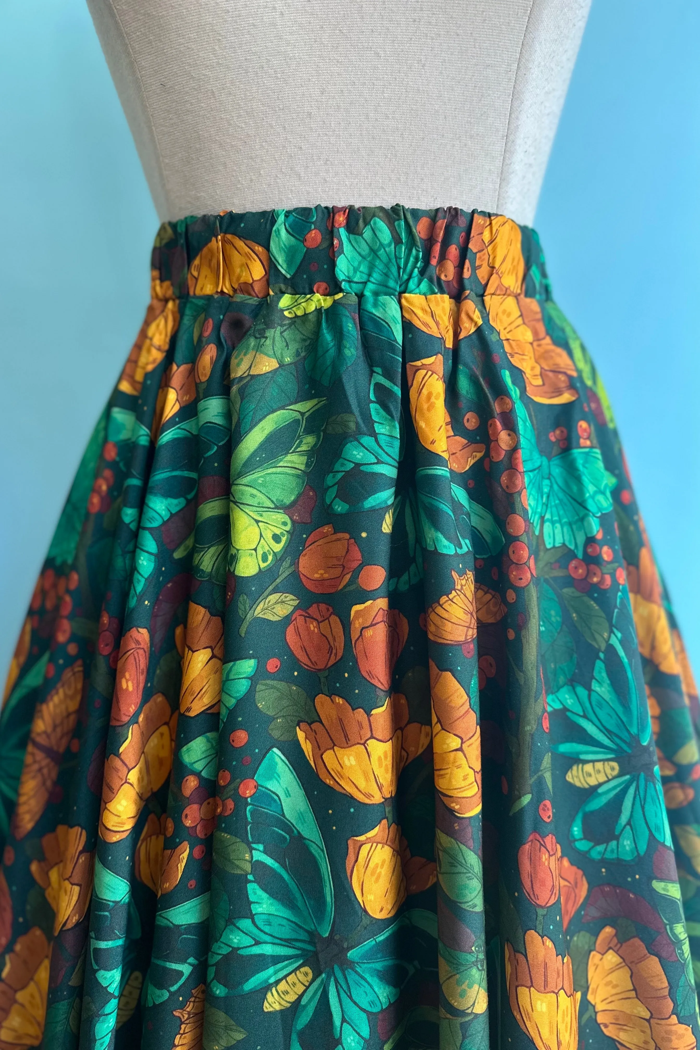 Emerald Dream Midi Skirt by Morning Witch