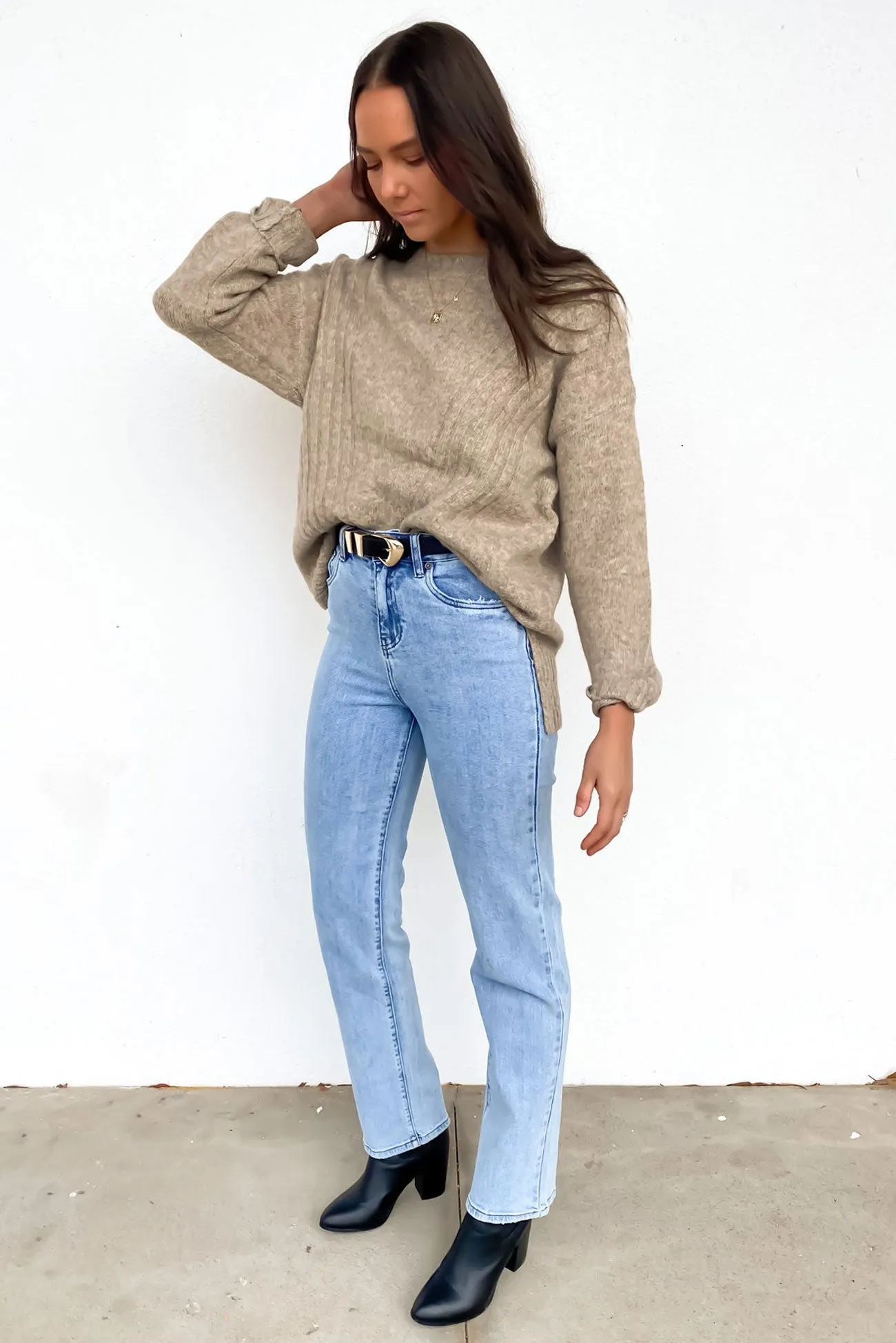 Evie Knit Jumper Mocha