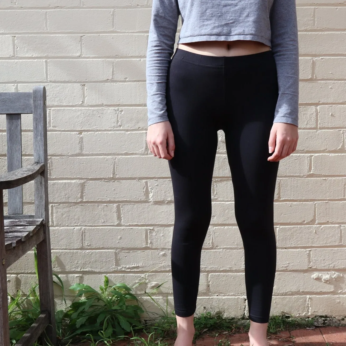 Fair Trade Organic Cotton Leggings Black