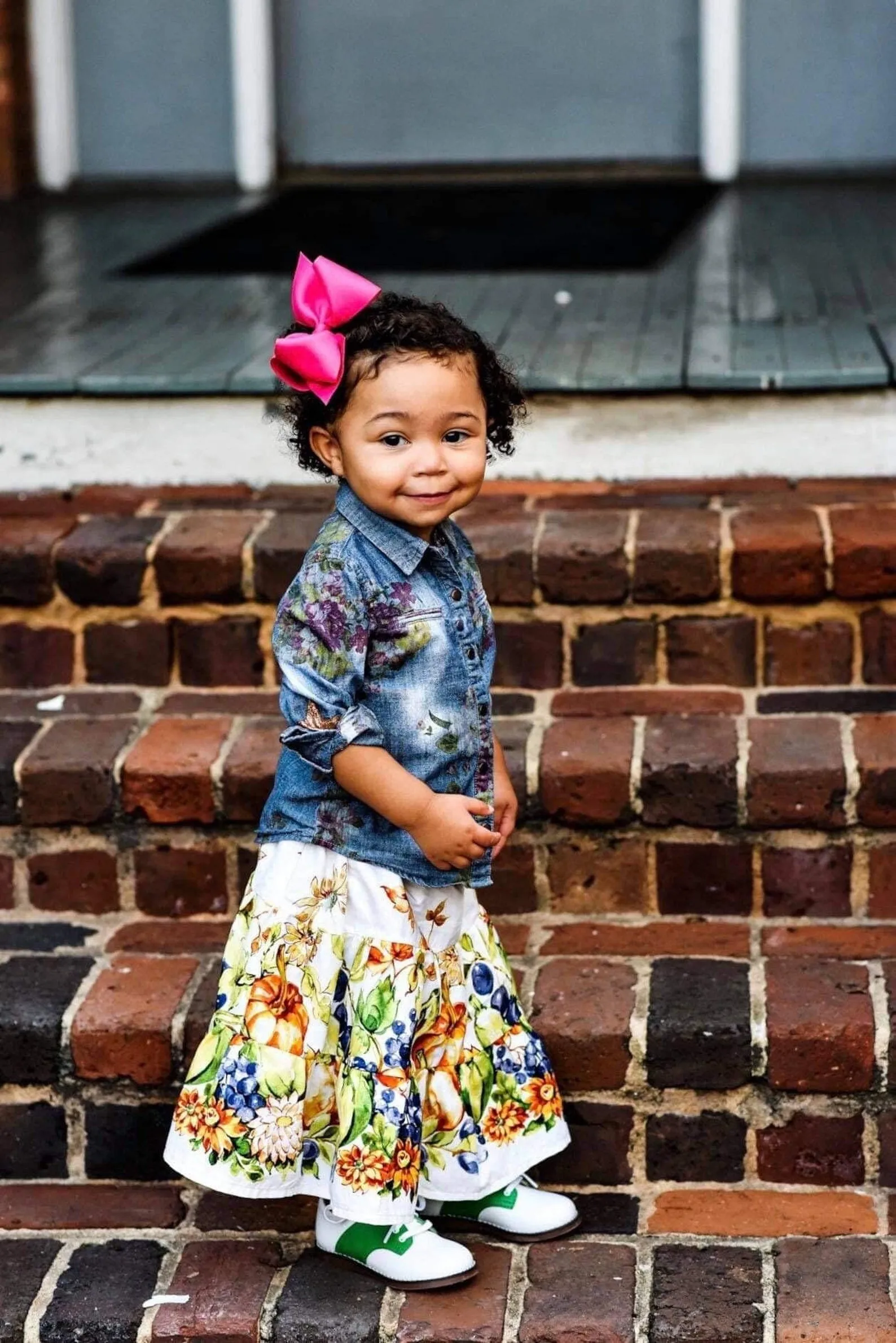 Fall Pumpkins Thanksgiving Skirt