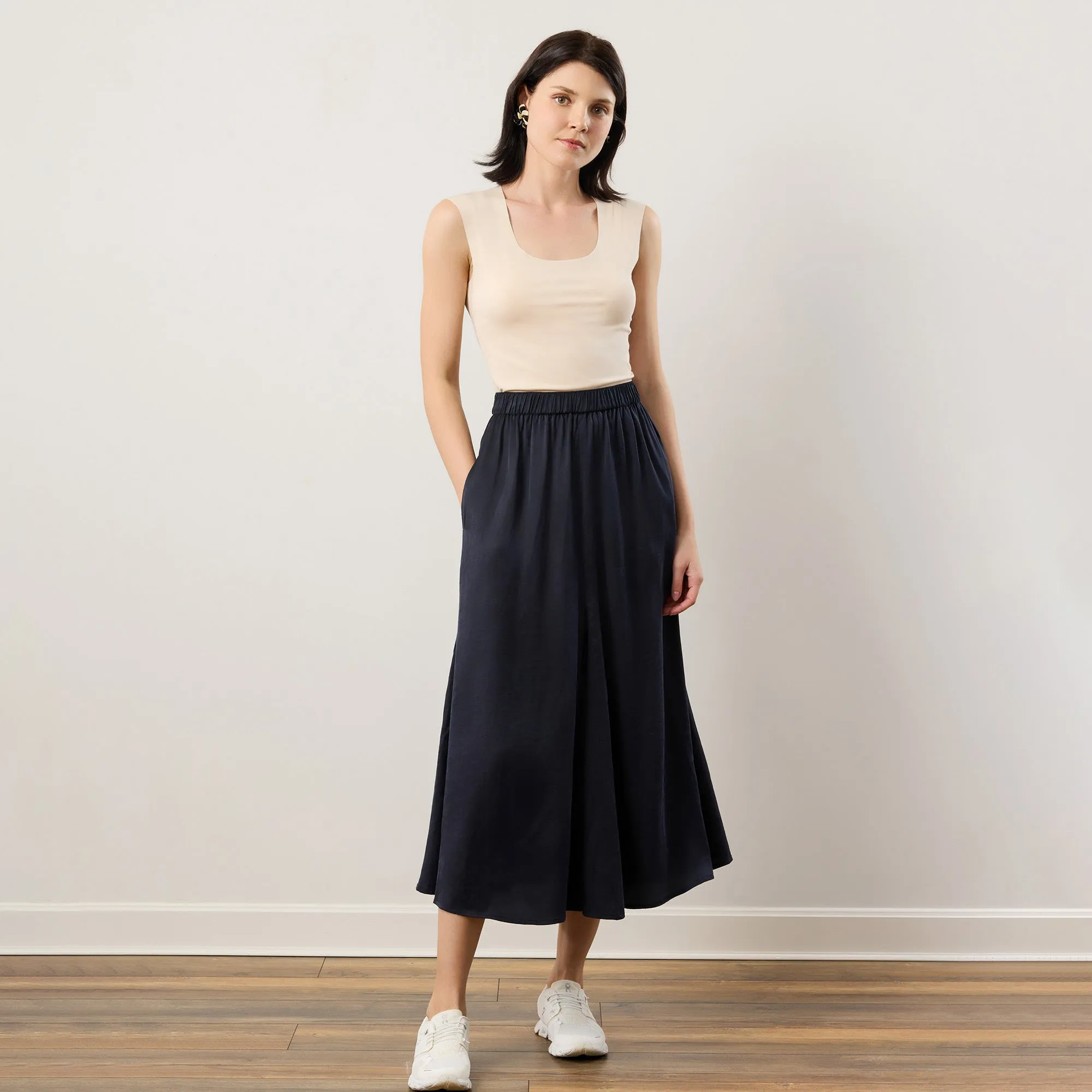 Flow TENCEL™ LUXE Midi Skirt