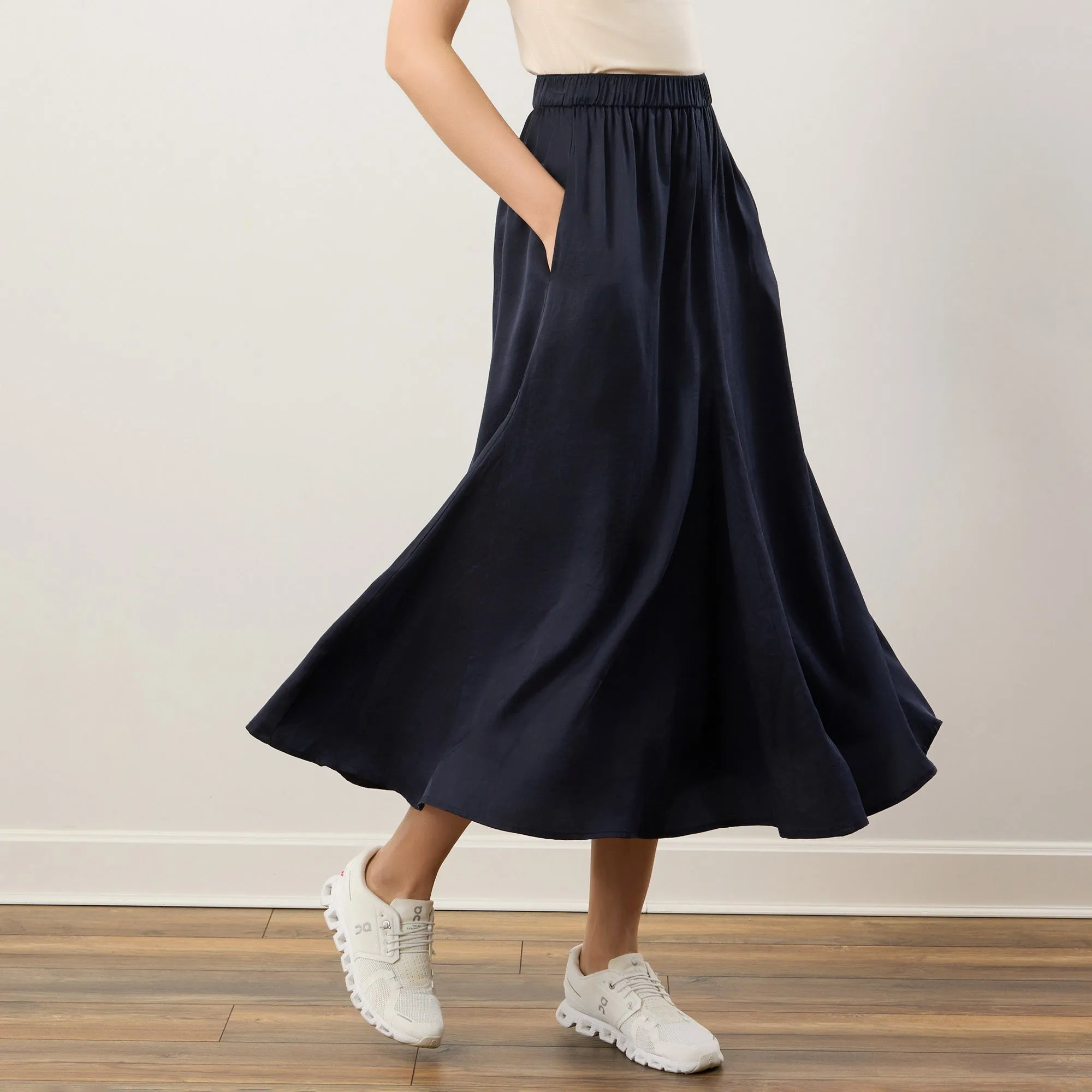 Flow TENCEL™ LUXE Midi Skirt