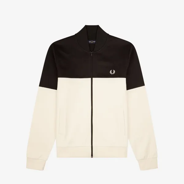 Fred Perry Colour Block Track Jacket - Black