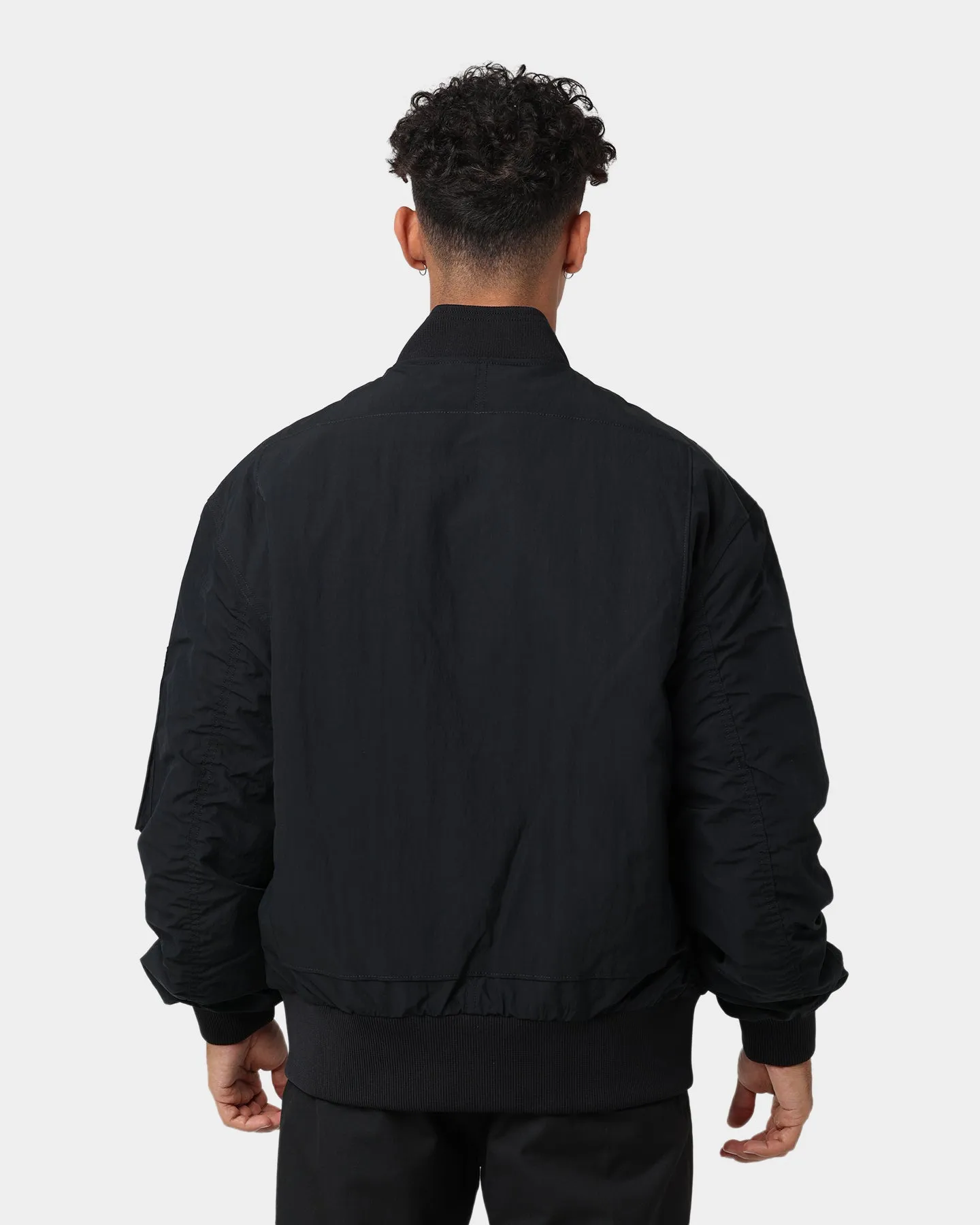 Fred Perry Padded Bomber Jacket Black