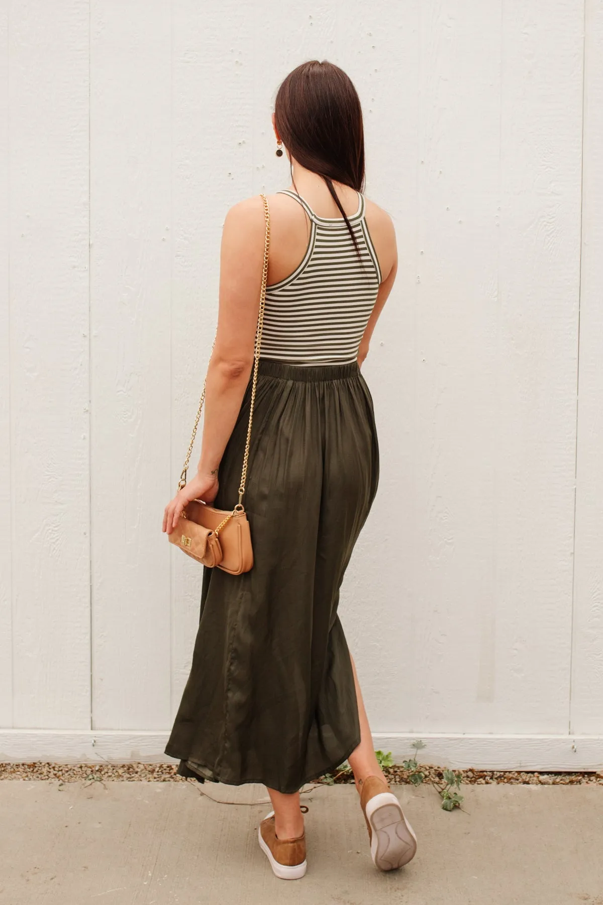 Get Away Maxi Skirt in Olive