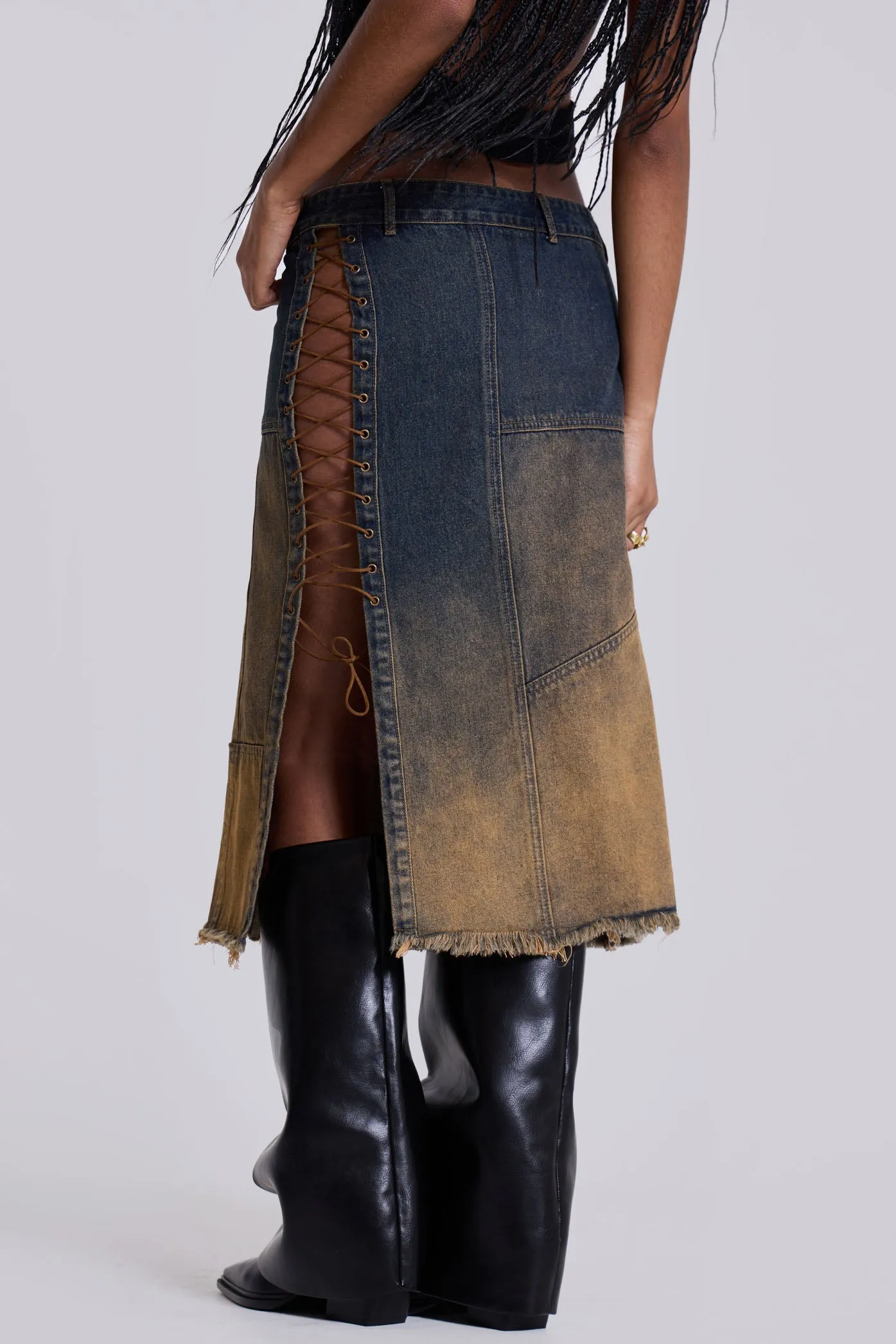 Gypsum Denim Skirt