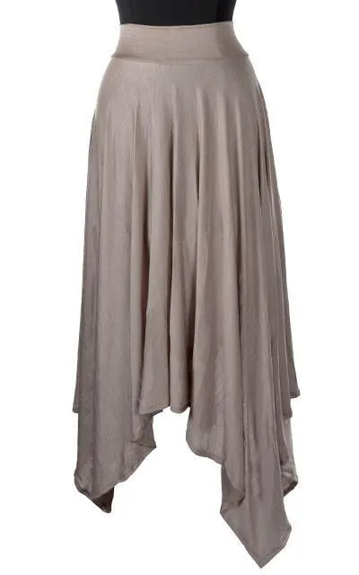 Handkerchief Skirt - Jersey Knit (One Small Silvery Moon Left!)