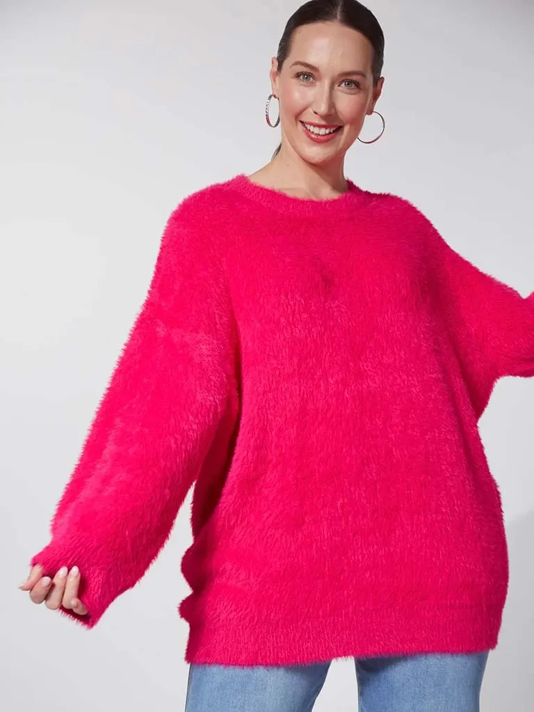 Haven Nord Fluffy Knit - Azalea