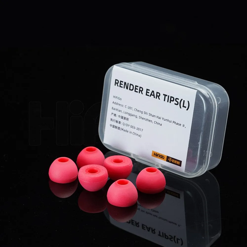 HiFiGo x ZEOS Render Silicone Memory Foam Eartips