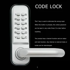 High Quality Mechanical Digital Push Button Door Lock