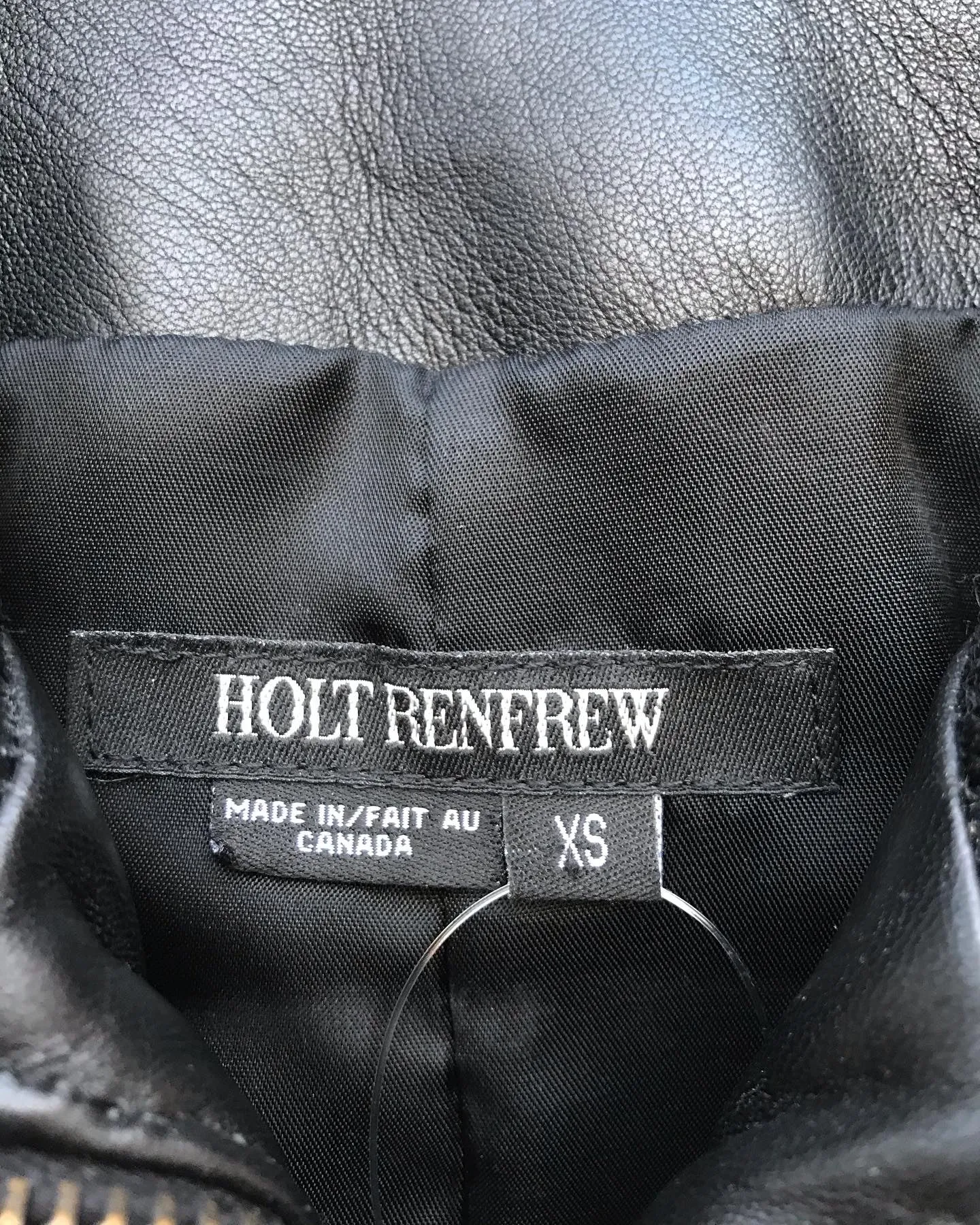 HOLT RENFREW Bomber Leather Jacket