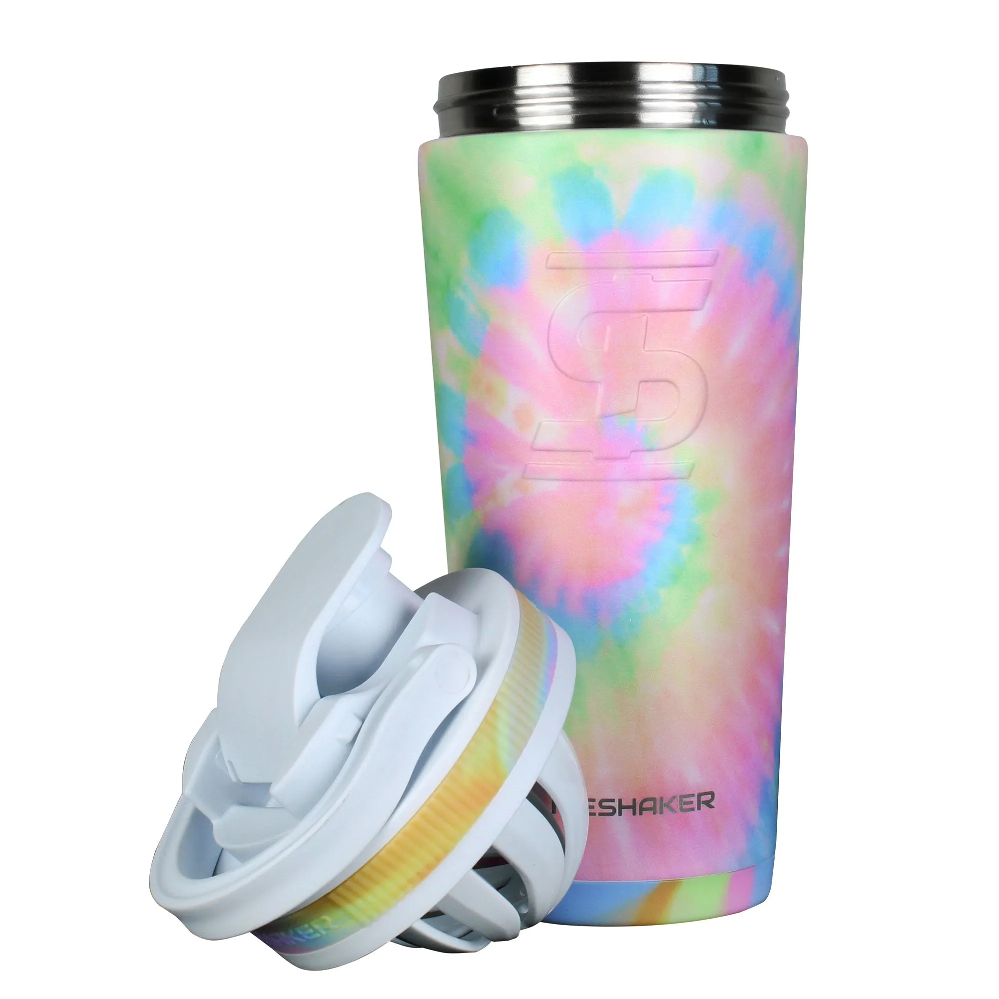 Ice Shaker 4D Series 26oz Shaker Bottle - Cotton Candy Tie Dye