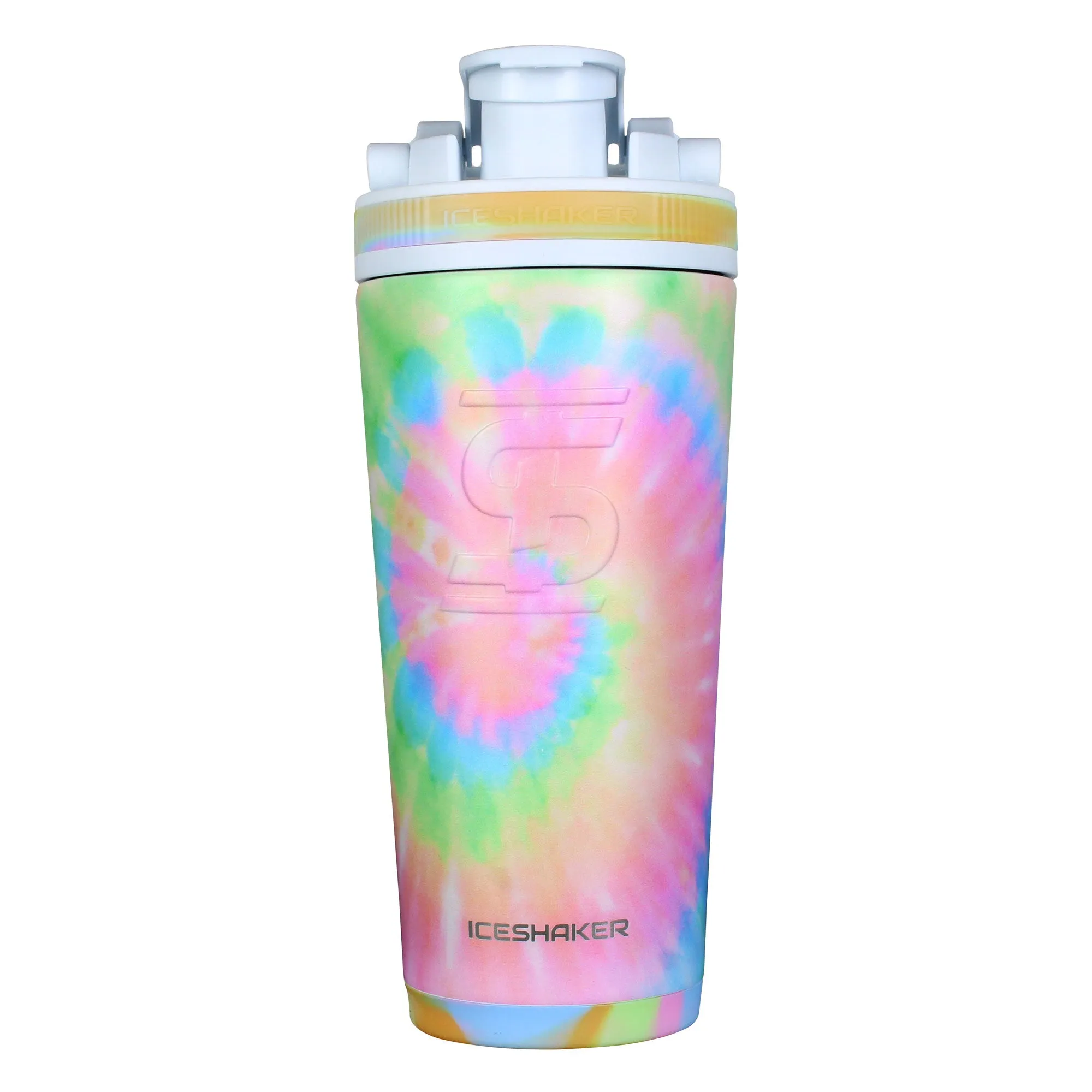 Ice Shaker 4D Series 26oz Shaker Bottle - Cotton Candy Tie Dye