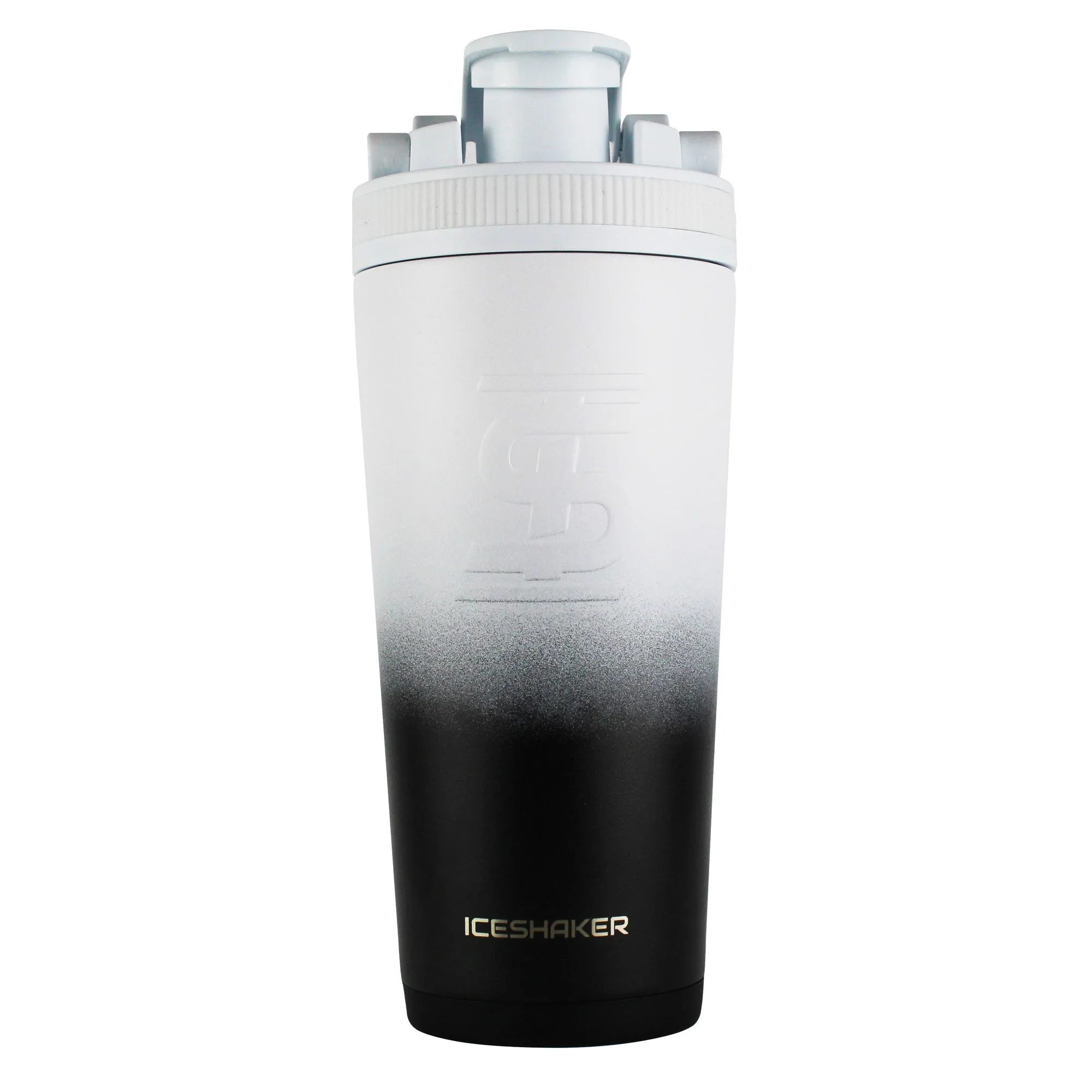 Ice Shaker Ombre Series 26oz Shaker Bottle - Black White Ombre