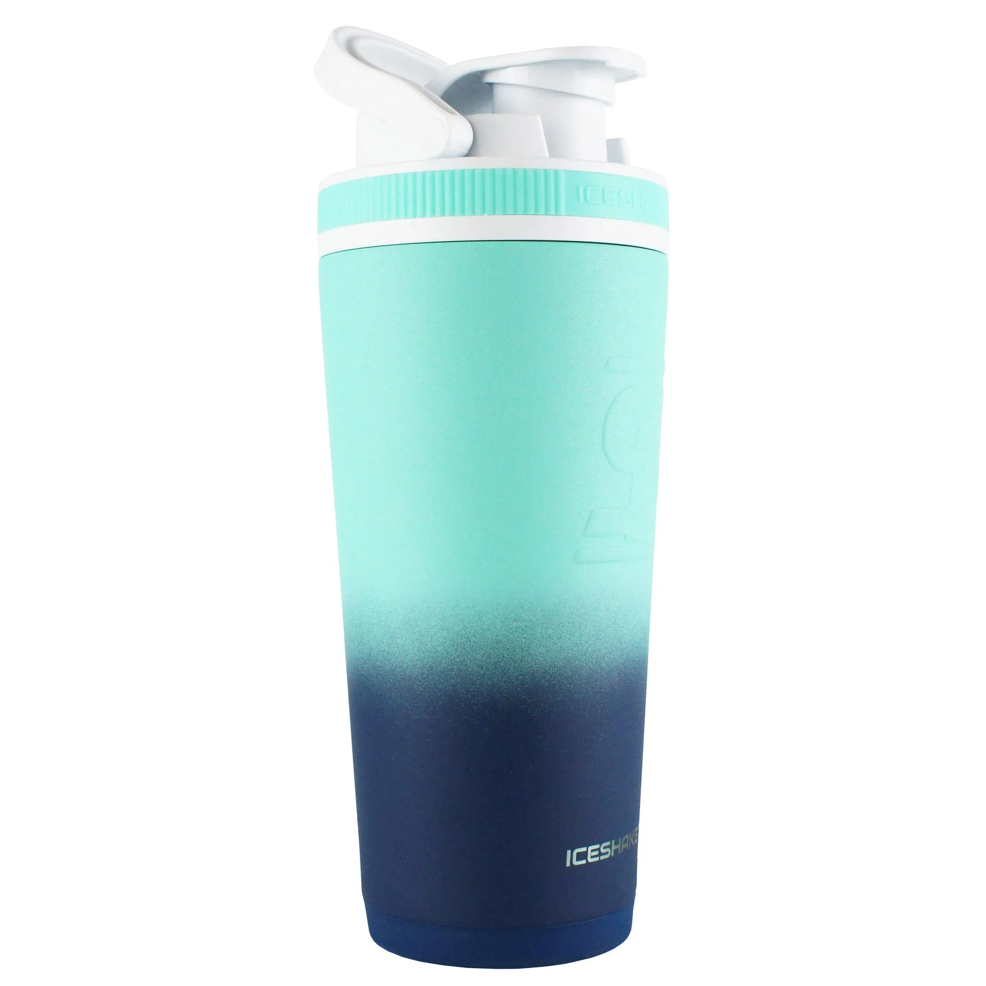 Ice Shaker Ombre Series 26oz Shaker Bottle - Navy Mint Ombre