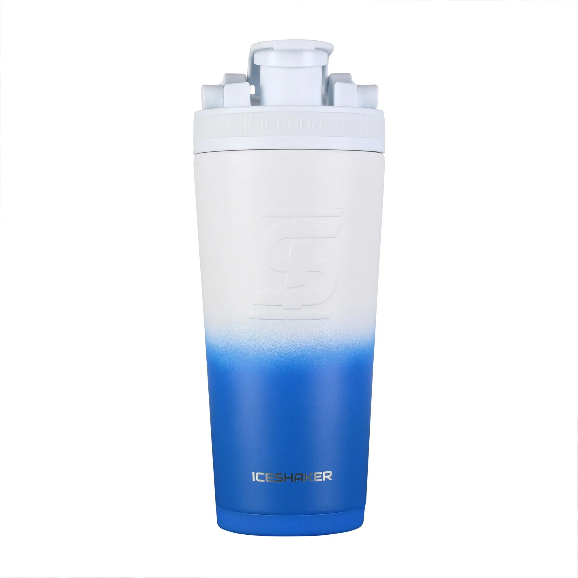 Ice Shaker Ombre Series 26oz Shaker Bottle - Royal White Ombre