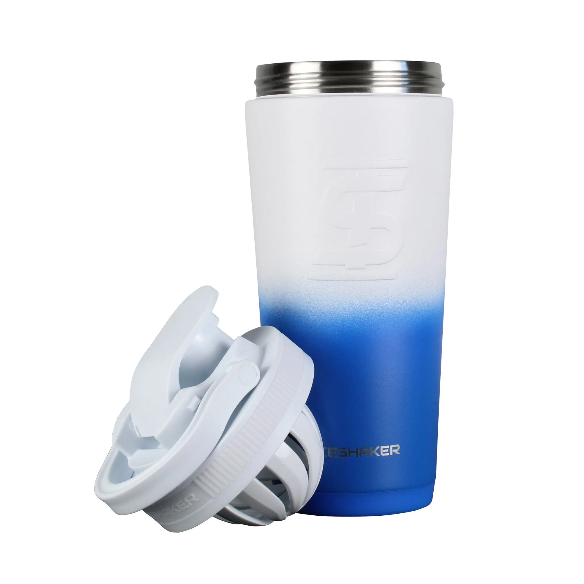 Ice Shaker Ombre Series 26oz Shaker Bottle - Royal White Ombre