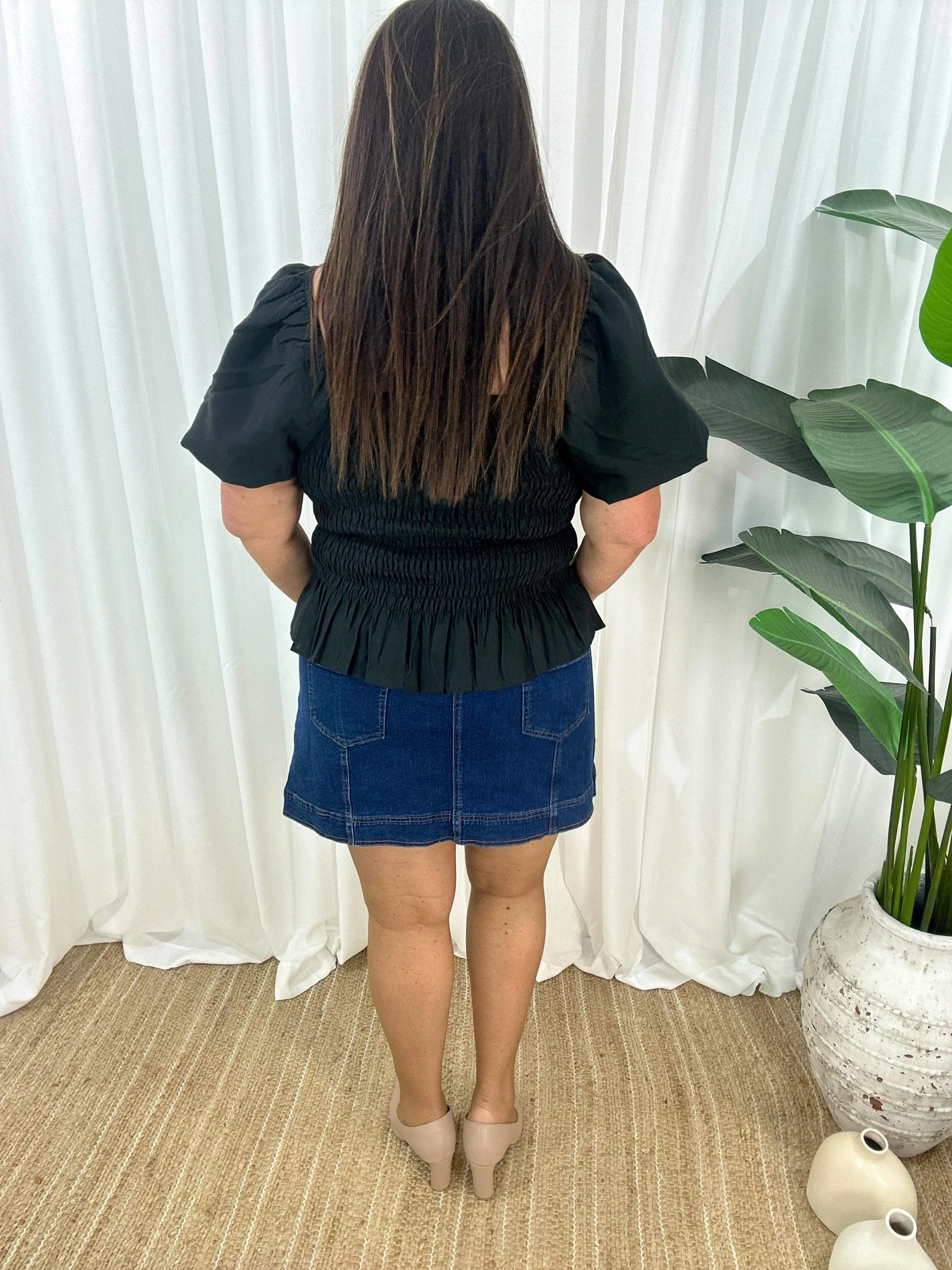 Jaxson Denim Skirt - Denim Blue