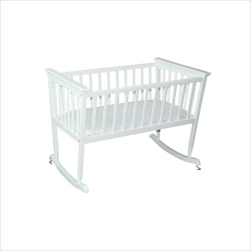 Jolly Jumper Mission Rocking Cradle in White Finish