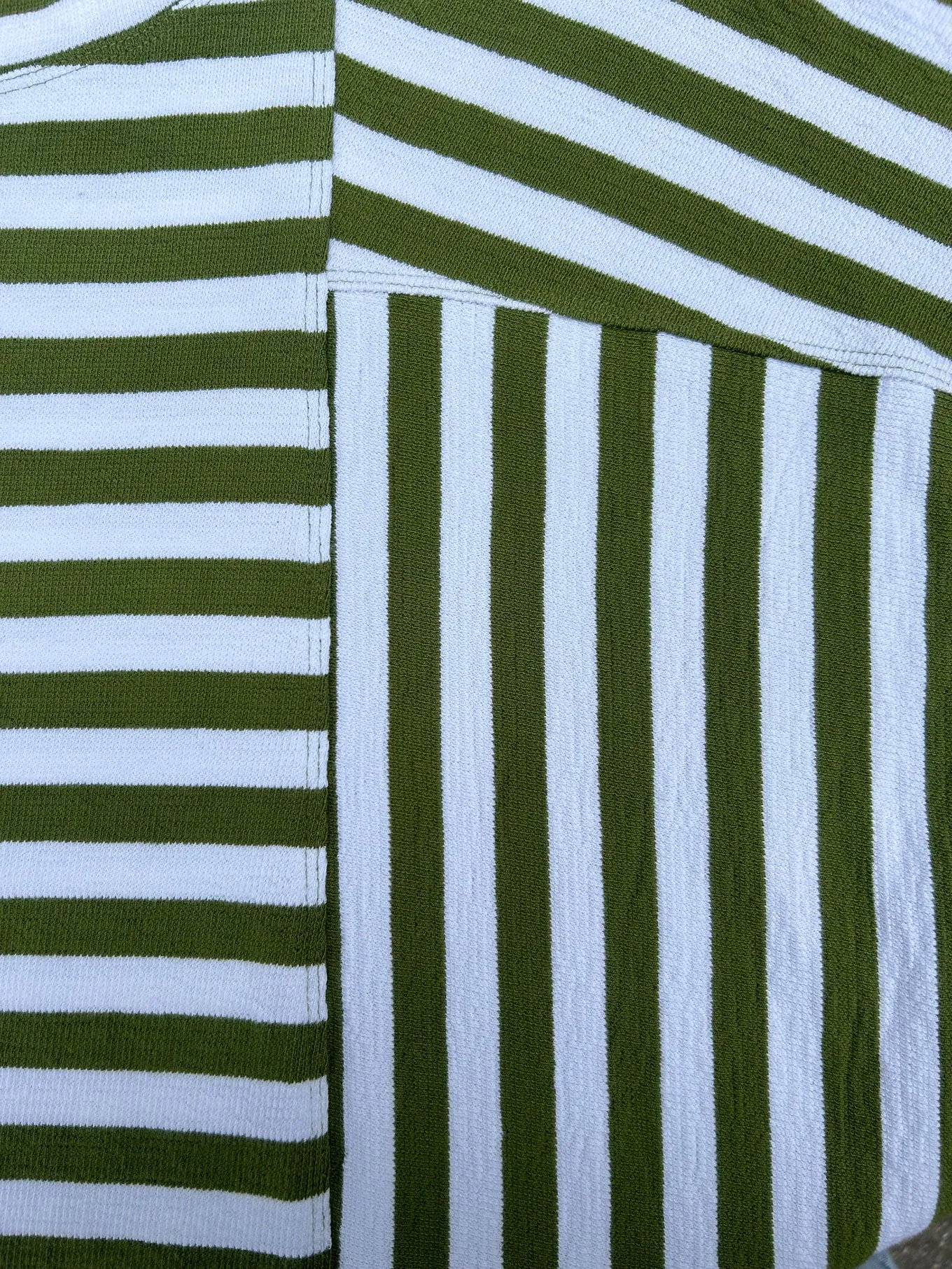 JUNIPER - Organic Cotton Top Green Stripe