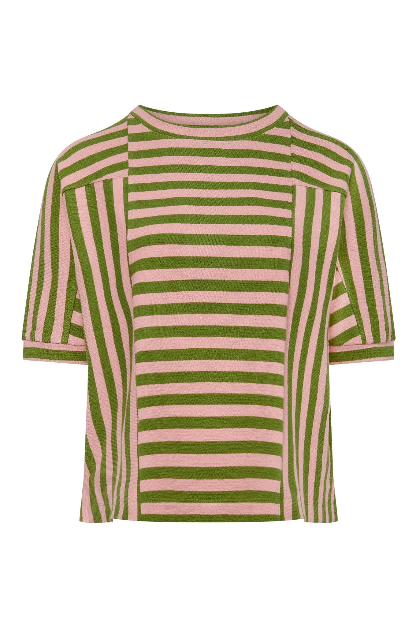 JUNIPER - Organic Cotton Top Pink Stripe