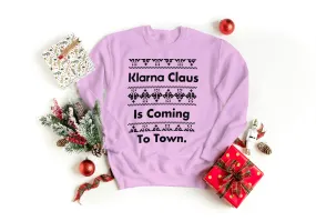 Klarna Claus Christmas Sweatshirt – Festive & Fun! - Adults