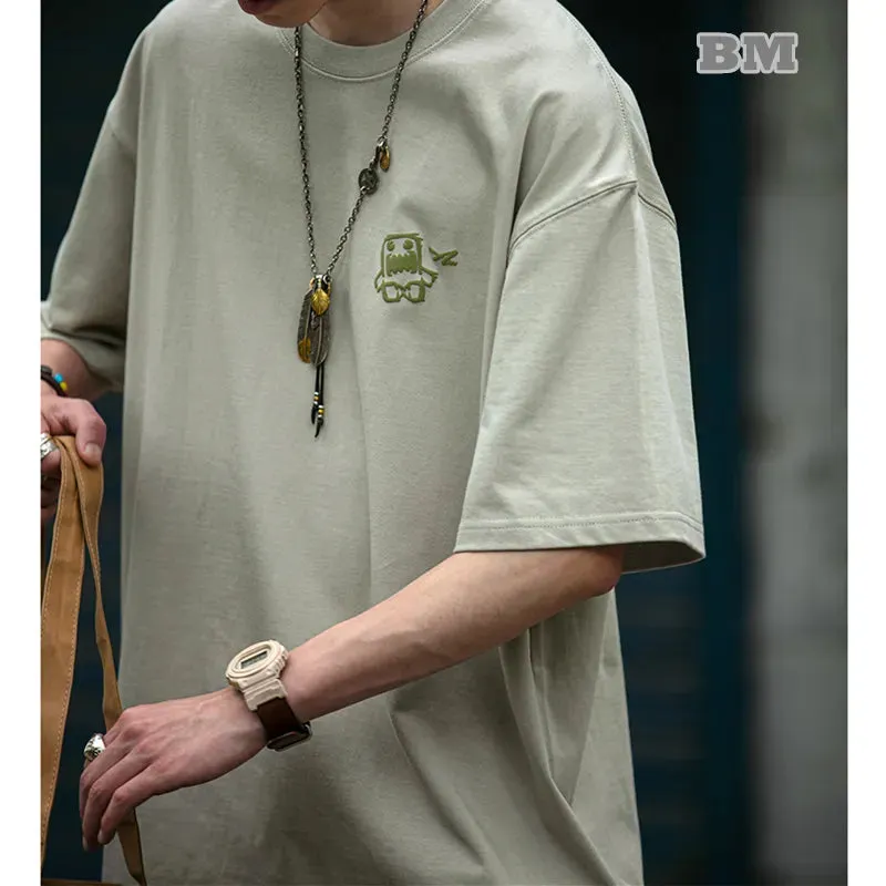 Korean Oversize T-shirt For Men - High Quality Short Sleeve Casual Tops