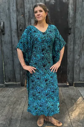 Kupu Kaftan - Blue Batik