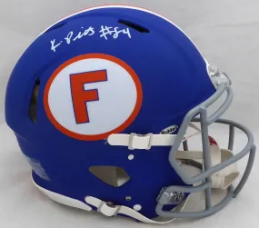 Kyle Pitts Autographed Flat Matte Blue Full Size Speed Authentic Helmet Florida Gators (Cut) Beckett BAS QR #WL15335