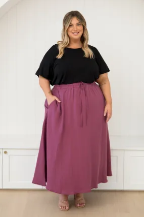 Lena Skirt in Rosewood