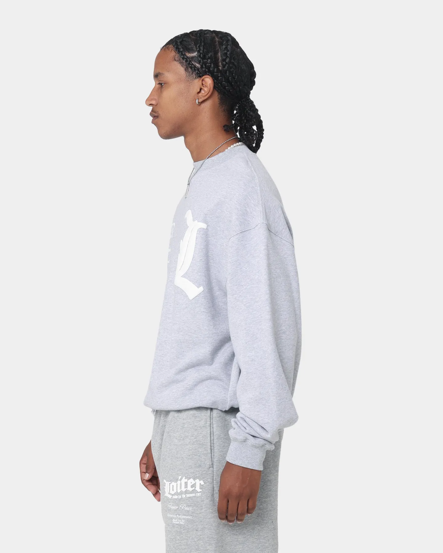 Loiter Art Studio Crewneck Grey