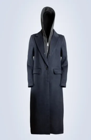 LONG COAT W DICKIE NAVY