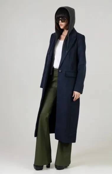 LONG COAT W DICKIE NAVY