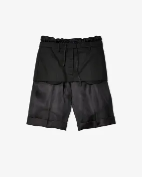 Maison Margiela - Women's Layered Skirt Shorts - (Black)