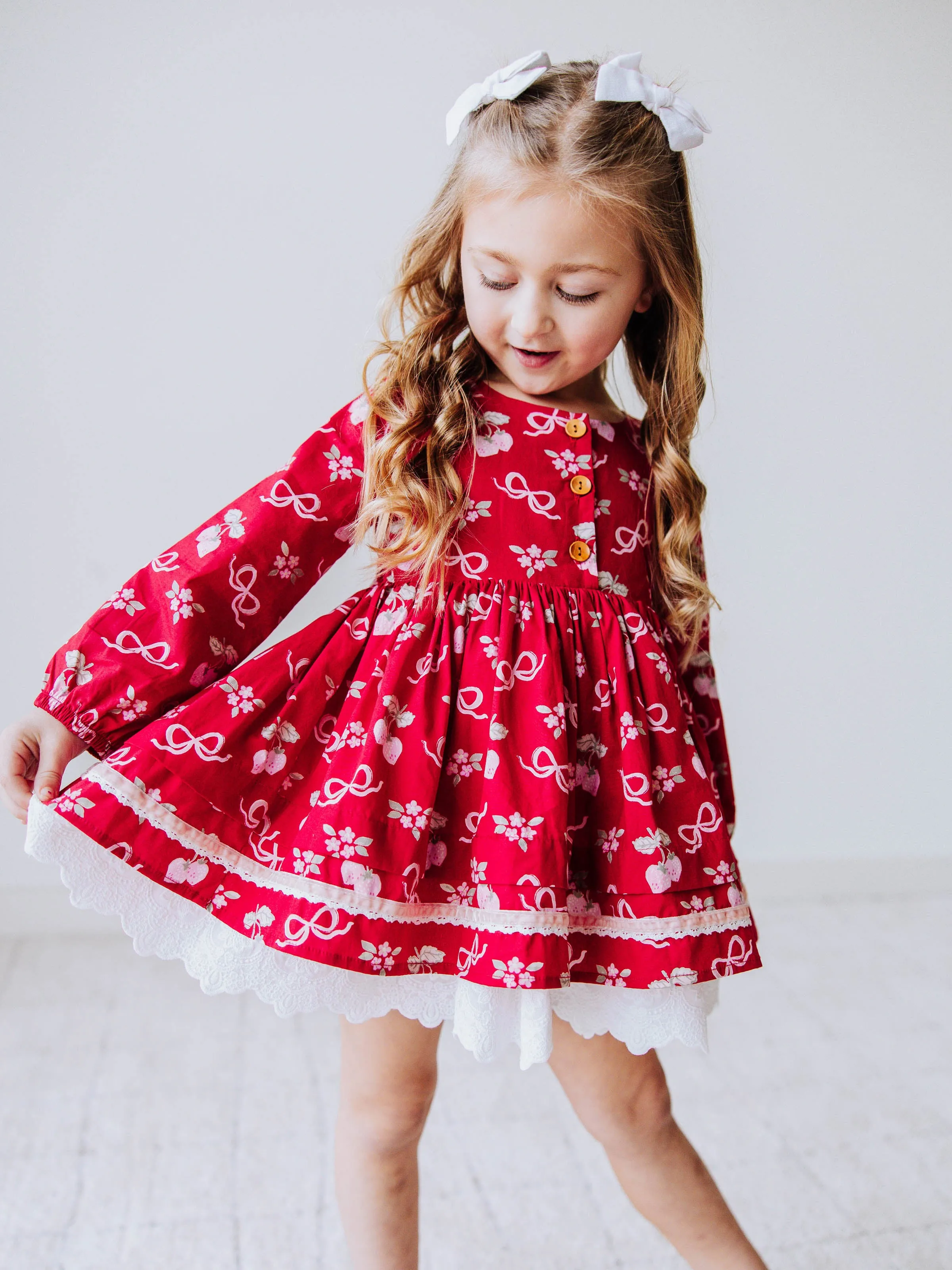 Margo Dress - Sweet Strawberry Glaze