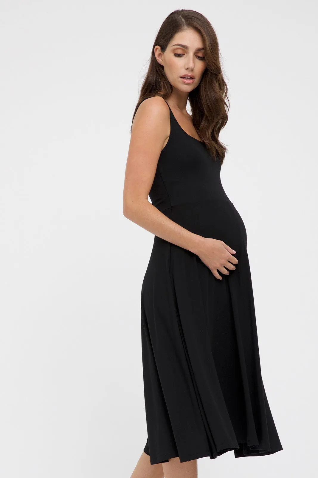 Melanie Maternity Dress - Black