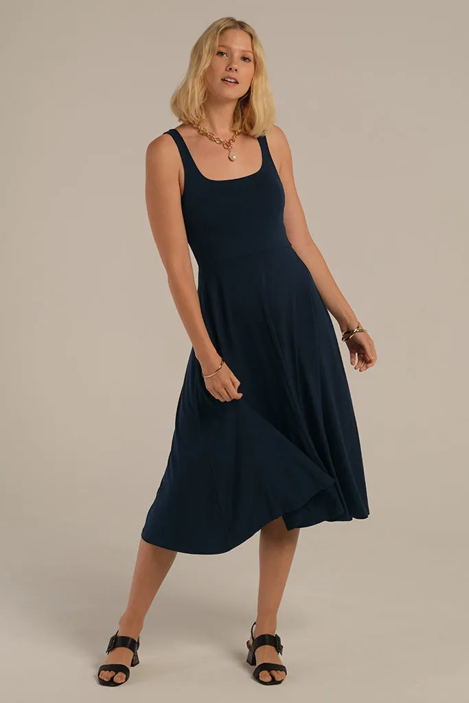 Melanie Maternity Dress - Dark Navy