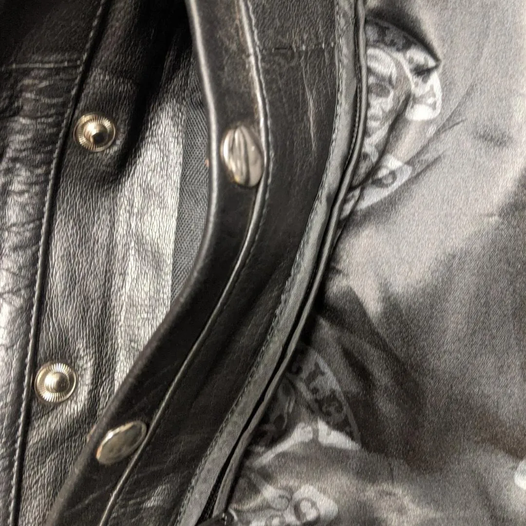 Mens Leather Moto Bomber Jacket