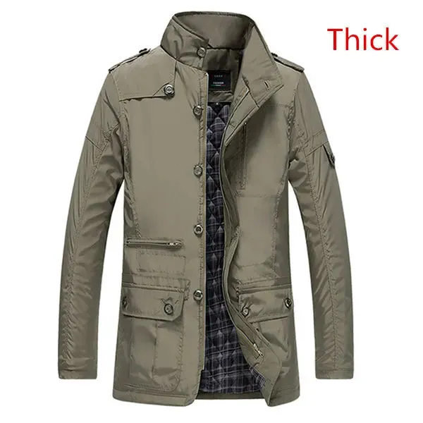 Mens Leisure Windproof Warm Jacket