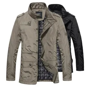 Mens Leisure Windproof Warm Jacket