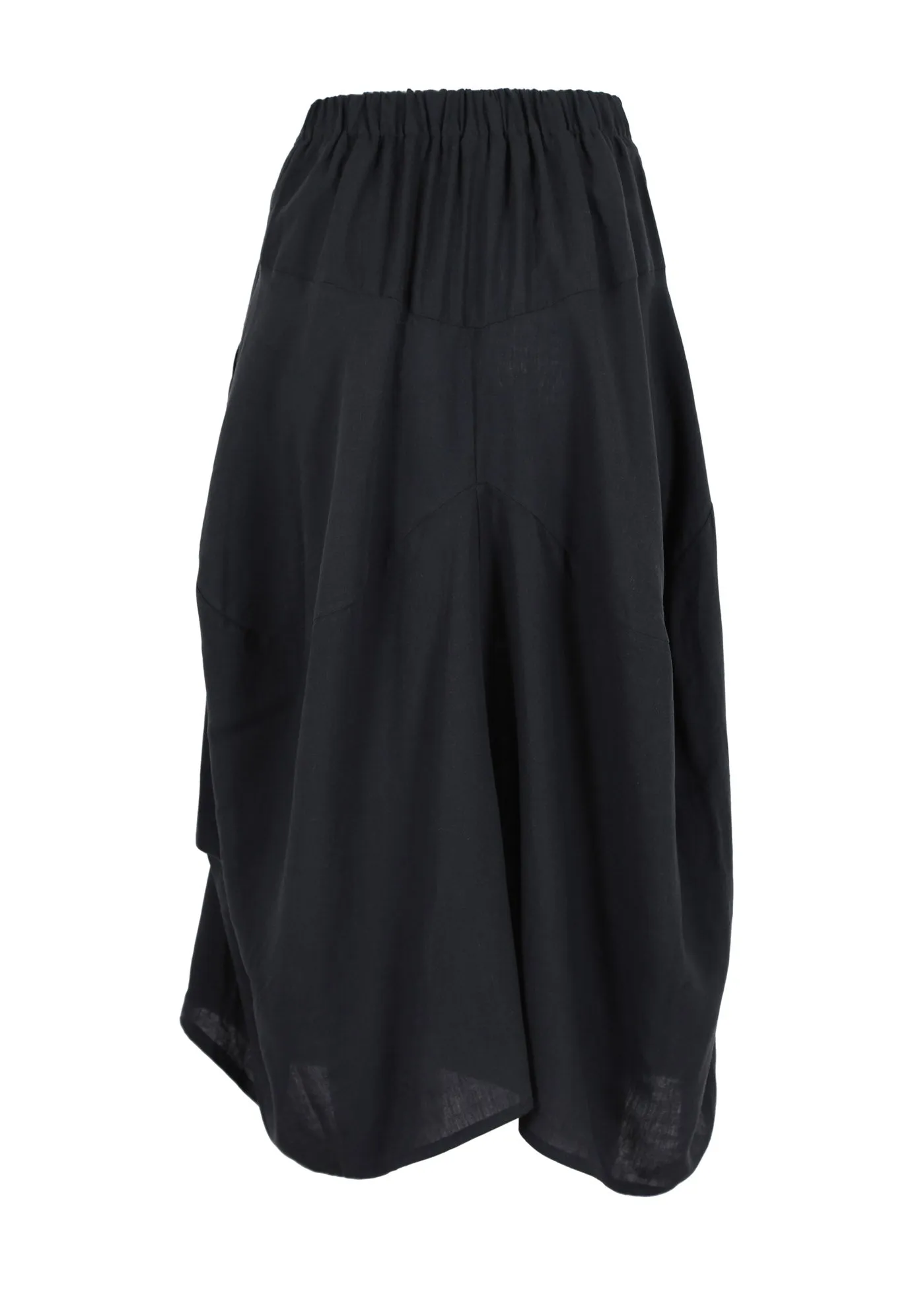 Milwaukee Luminary Skirt Black Wash in Linen Blend