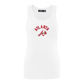 MLB ATLANTA BRAVES CLASSIC WOMEN'S RELAXED FIT RACERBACK (WHITE)