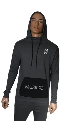 Musicci gray-black fleece sweat shirt