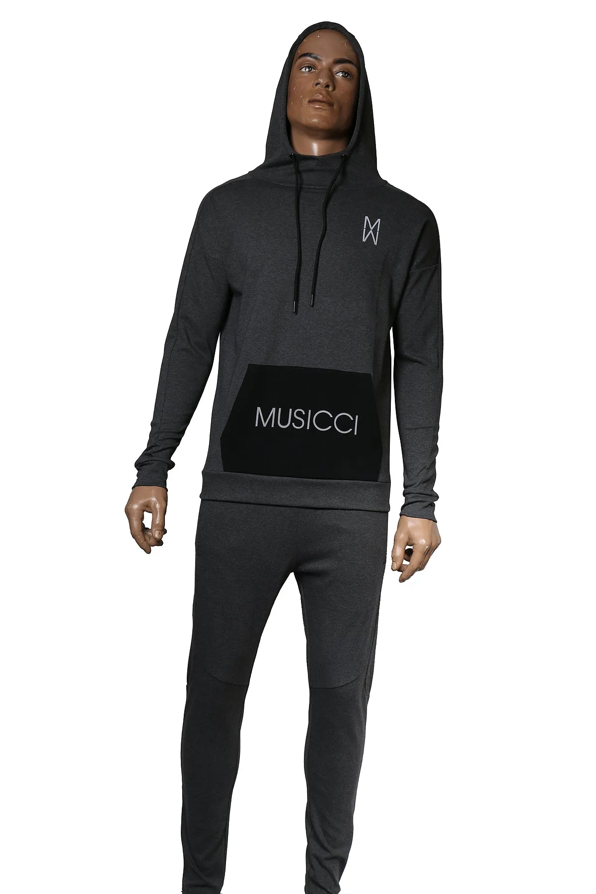 Musicci gray-black fleece sweat shirt