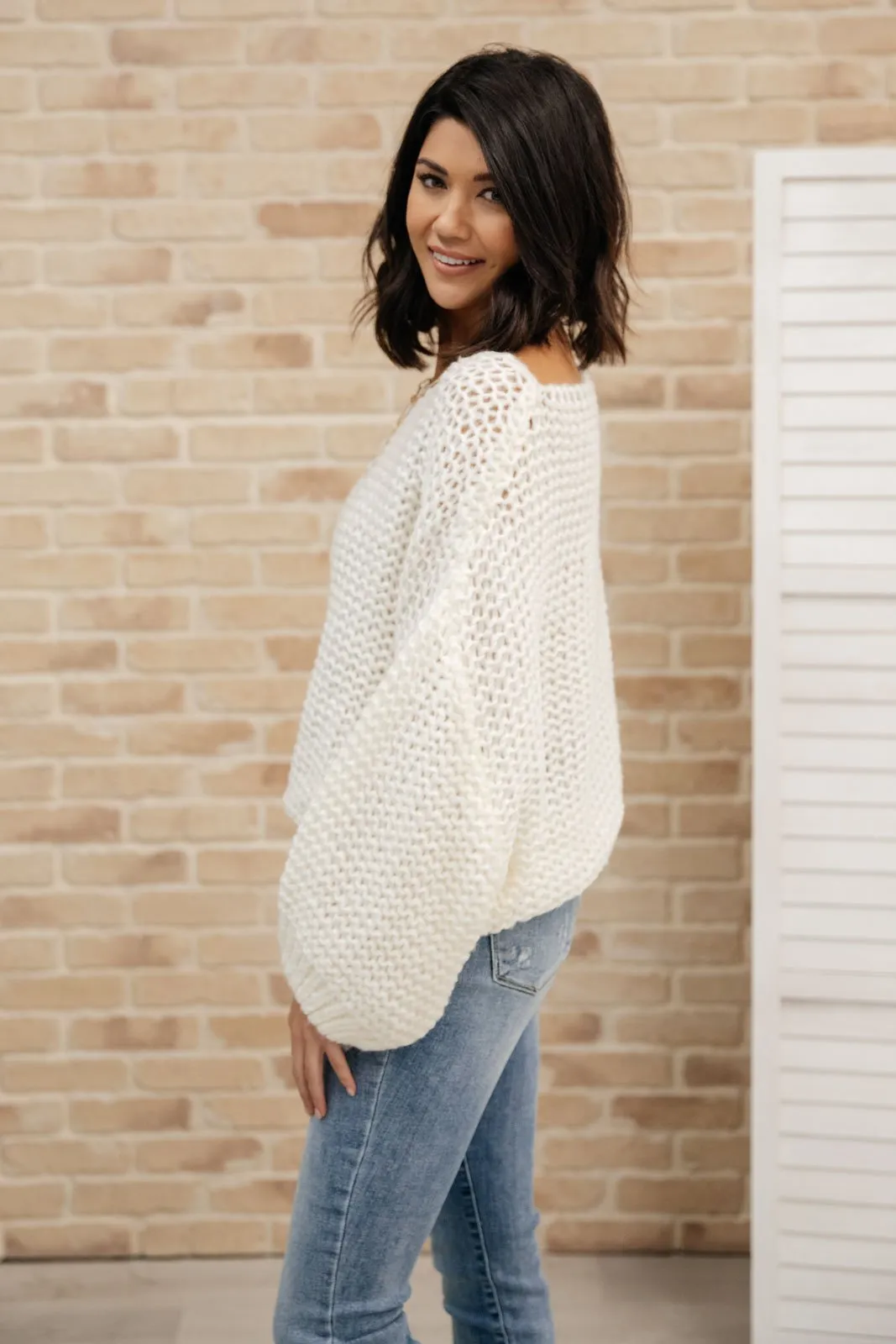 Natural Beauty Knit Sweater in Ivory