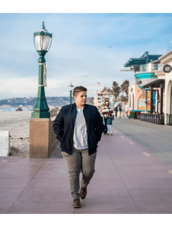 Navy Suede Bomber Jacket